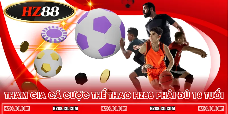 Tham gia cá cược thể thao HZ88 phải đủ 18 tuổi